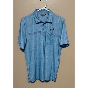 Travis Mathew Max Bet Golf Performance All Over Print Floral Polo Shirt Men’s M
